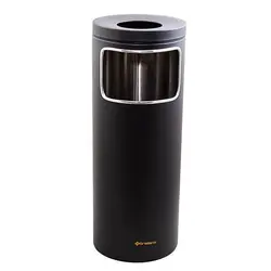 سطل زباله همراه با زیرسیگاری فلزی باحجم 20 لیتر براسیانا