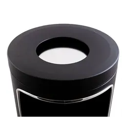 سطل زباله همراه با زیرسیگاری فلزی باحجم 20 لیتر براسیانا