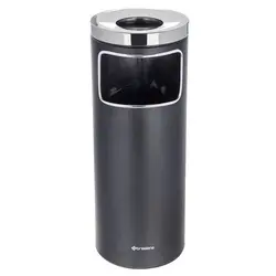 سطل زباله همراه با زیرسیگاری فلزی باحجم 20 لیتر براسیانا