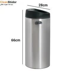 سطل سالنی استیل 30 لیتری CE3100 همراه جاسیگاری