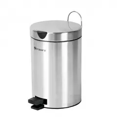 سطل زباله پدالی 3 لیتری و برس دستشویی Brasiana