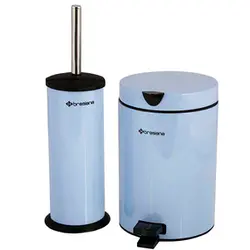 سطل زباله پدالی 3 لیتری و برس دستشویی Brasiana