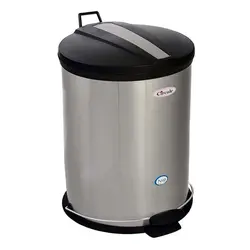 سطل زباله 20لیتری استیل سرکوله