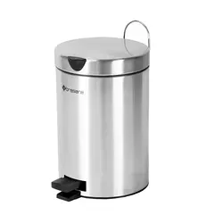 سطل پدالدار 5 لیتری Brasiana - نقره ای