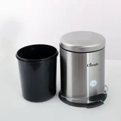 سطل 3 لیتری تمام استیل سرکوله (آرام بند)