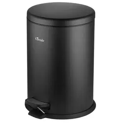 سطل زباله پدالدار 20 لیتری تمام مشکی CE2001-آرام بند