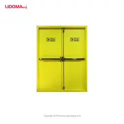 درب ضد حريق دو لنگه همزمان بازشو داراي تاييديه آتش نشاني | شرکت آتش نشانی لیدوما