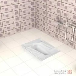 توالت ایرانی گلسار مدل گلایل - فروشگاه خیابان بنی‌هاشم