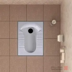 توالت ایرانی گلسار مدل پارمیس 21 - فروشگاه خیابان بنی‌هاشم