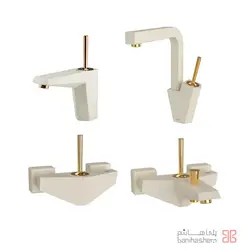 شیرآلات شودر مدل تیفانی شیری طلایی