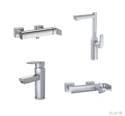 شیرآلات شودر مدل یونیک پلاس کروم مات