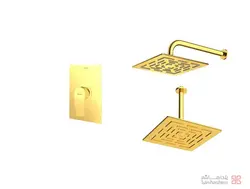متعلقات شیر حمام توکار شودر مدل رومر پلاس تیپ 1 BRASS طلایی