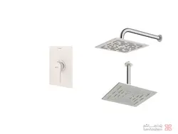 متعلقات شیر حمام توکار شودر مدل رومر پلاس تیپ 1 BRASS شیری کروم