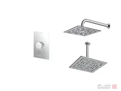 متعلقات شیر حمام توکار شودر مدل رومر پلاس تیپ 1 BRASS کروم