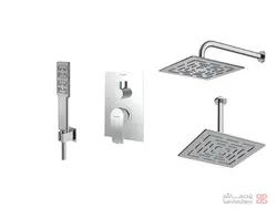 متعلقات شیر حمام توکار شودر مدل رومر پلاس تیپ 3 BRASS کروم