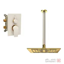 متعلقات شیر حمام توکار شودر مدل رومر تیپ 1 BRASS شیری طلایی