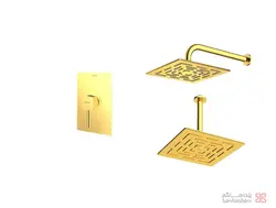 متعلقات شیر حمام توکار شودر مدل رومر تیپ 1 BRASS طلایی