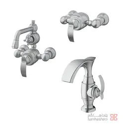 شیرآلات شودر مدل گلوریس کروم