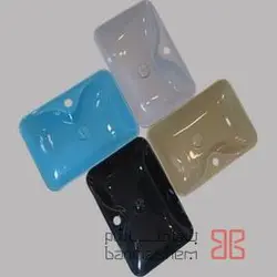 روشویی روسنگی گاتریا مدل هما مستطیلی مشکی