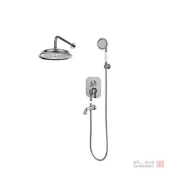 شیر حمام توکار کسری مدل ناپل تیپ 4 کروم