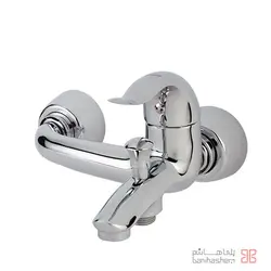 شیر حمام کسری مدل کاسپین کروم مات