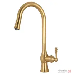 شیر ظرفشویی شاوری کسری مدل هما طلایی مات