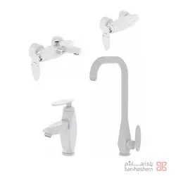 شیرآلات کلار مدل برلیان سفید