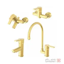 شیرآلات کلار مدل نیو آریا طلایی مات