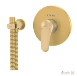 ملزومات توالت توکار کلاسیک کلار مدل فلور طلایی مات