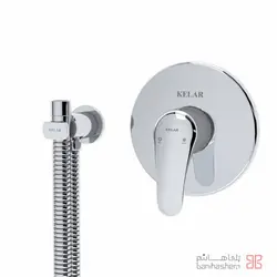 ملزومات توالت توکار کلاسیک کلار مدل فلور کروم