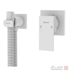 ملزومات توالت توکار لاکچری کلار مدل فلت سفید