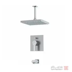 ملزومات دوش توکار کلاسیک کلار مدل فلت تیپ 2 کروم مات