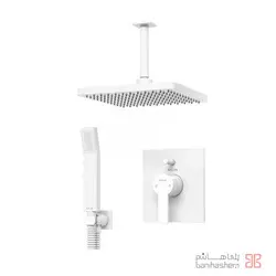 ملزومات دوش توکار کلاسیک کلار مدل فلت تیپ 3 سفید