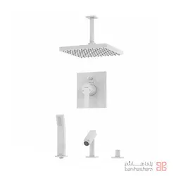ملزومات دوش توکار کلاسیک کلار مدل فلت تیپ 5 سفید