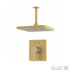 ملزومات دوش توکار کلاسیک کلار مدل فلت تیپ 1 طلایی مات