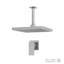 ملزومات دوش توکار لاکچری کلار مدل فلت تیپ 1 کروم مات