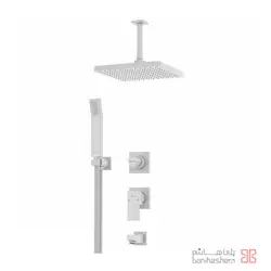 ملزومات دوش توکار لاکچری کلار مدل فلت تیپ 3 سفید