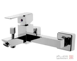شیر حمام البرز روز مدل فلت کروم