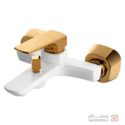 شیر حمام البرز روز مدل ماربل سفید طلایی