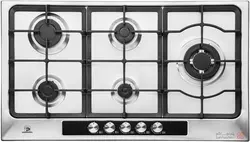 اجاق گاز پنج شعله پرنیان استیل کد ۵۱۰۹