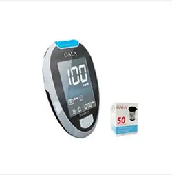 دستگاه تست قند خون گالا مدل TD4277 به همراه یک بسته نوار 50 عددی - دکتر خوب