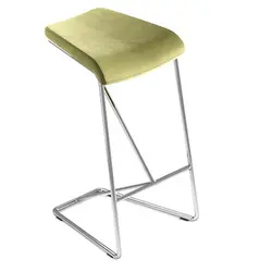 صندلی بار نیمه بلند با پوشش پارچه  مدل BS-103-02 هلگر