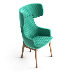 صندلی غذاخوری با پوشش پارچه مدل DC-109-01 هلگر