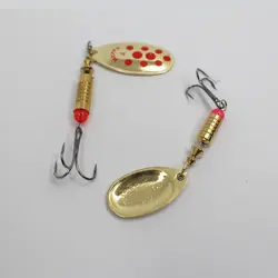 اسپینر لانسه ماهیگیری mepps  طلایی خال دار