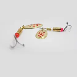 اسپینر لانسه ماهیگیری mepps  طلایی خال دار