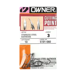 قلاب خاردار اونر OWNER سایز 3 | فروشگاه لوازم ماهیگیری آنزوپلاس