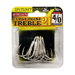 قلاب سه شاخ آب شور ساسامی ژاپن سایز 4 بزرگ | فروشگاه لوازم ماهیگیری آنزوپلاس