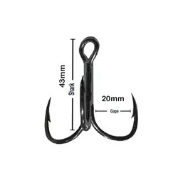 قلاب سه شاخ آب شور ساسامی ژاپن سایز 4 بزرگ | فروشگاه لوازم ماهیگیری آنزوپلاس