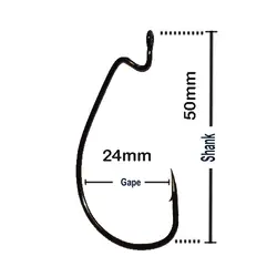 قلاب آفست( واید گپ و ضد خزه ) فودو (FUDO) سایز 4 | فروشگاه لوازم ماهیگیری آنزوپلاس