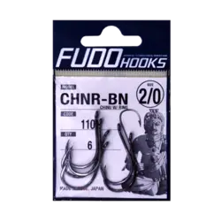 قلاب FUDO کپوری فودو سایز 0 / 2 (کپور بالای 10KG) (CHNR-BN) | فروشگاه لوازم ماهیگیری آنزوپلاس